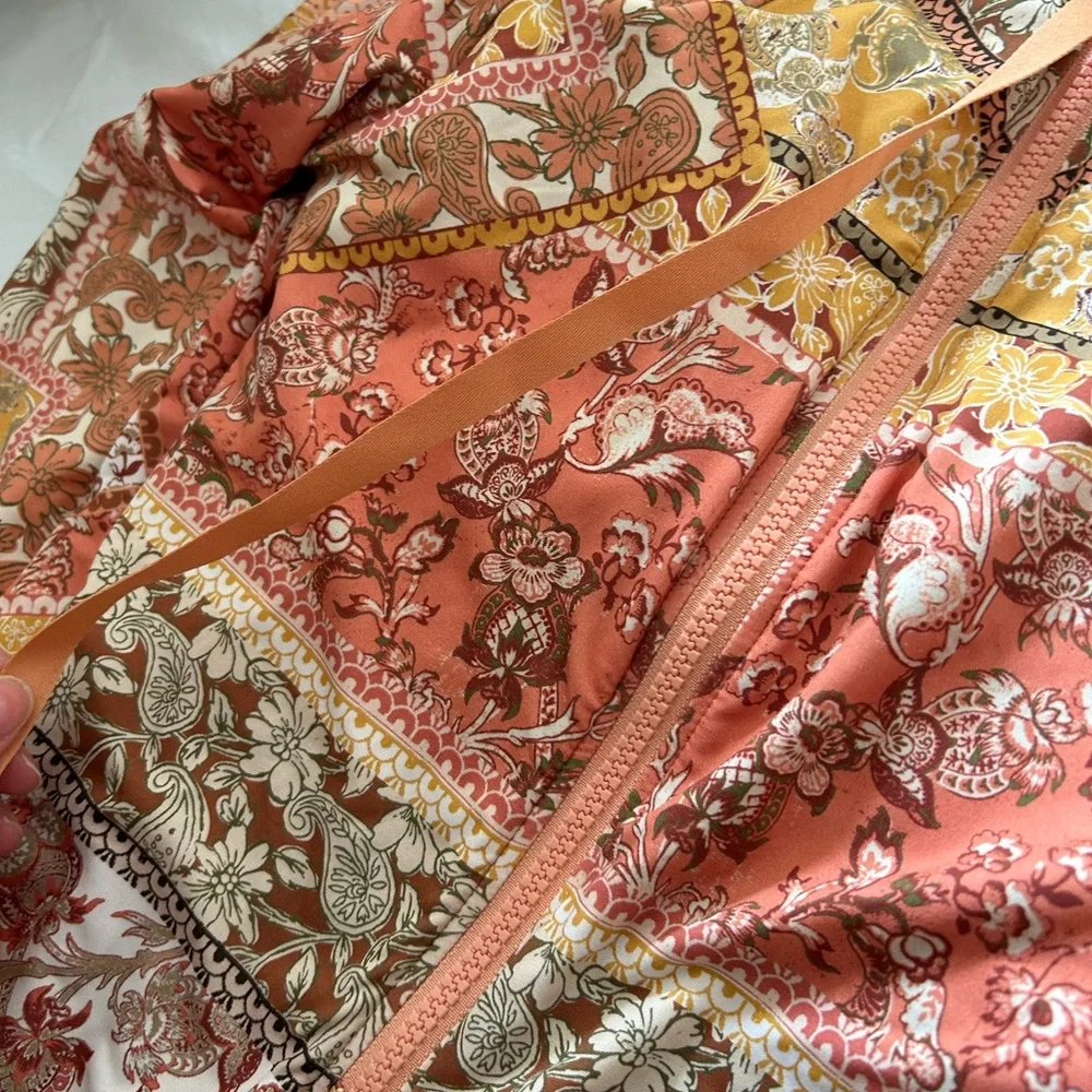 NWT Rip curl Wanderer Sunsuit rash guard clay long sleeve uv suit - Picture 6 of 8